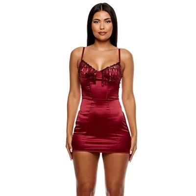 Hot Sale Szexi fehérnemű beszállító PEEP SHOW Sequin Fringe CHEMISE Made in China Nagykereskedelmi a gyári gyártótól